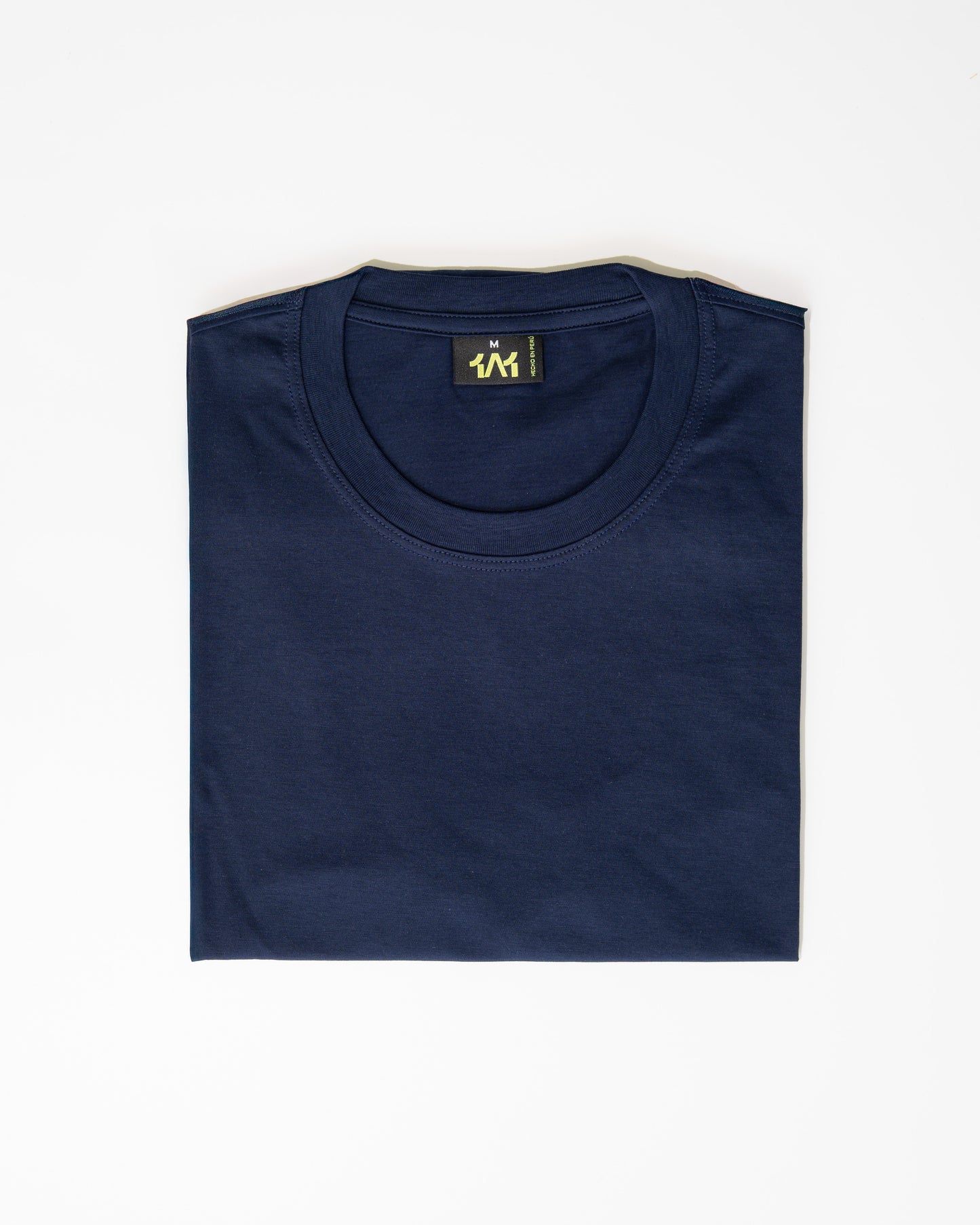 Navy blue pima cotton basic t-shirt