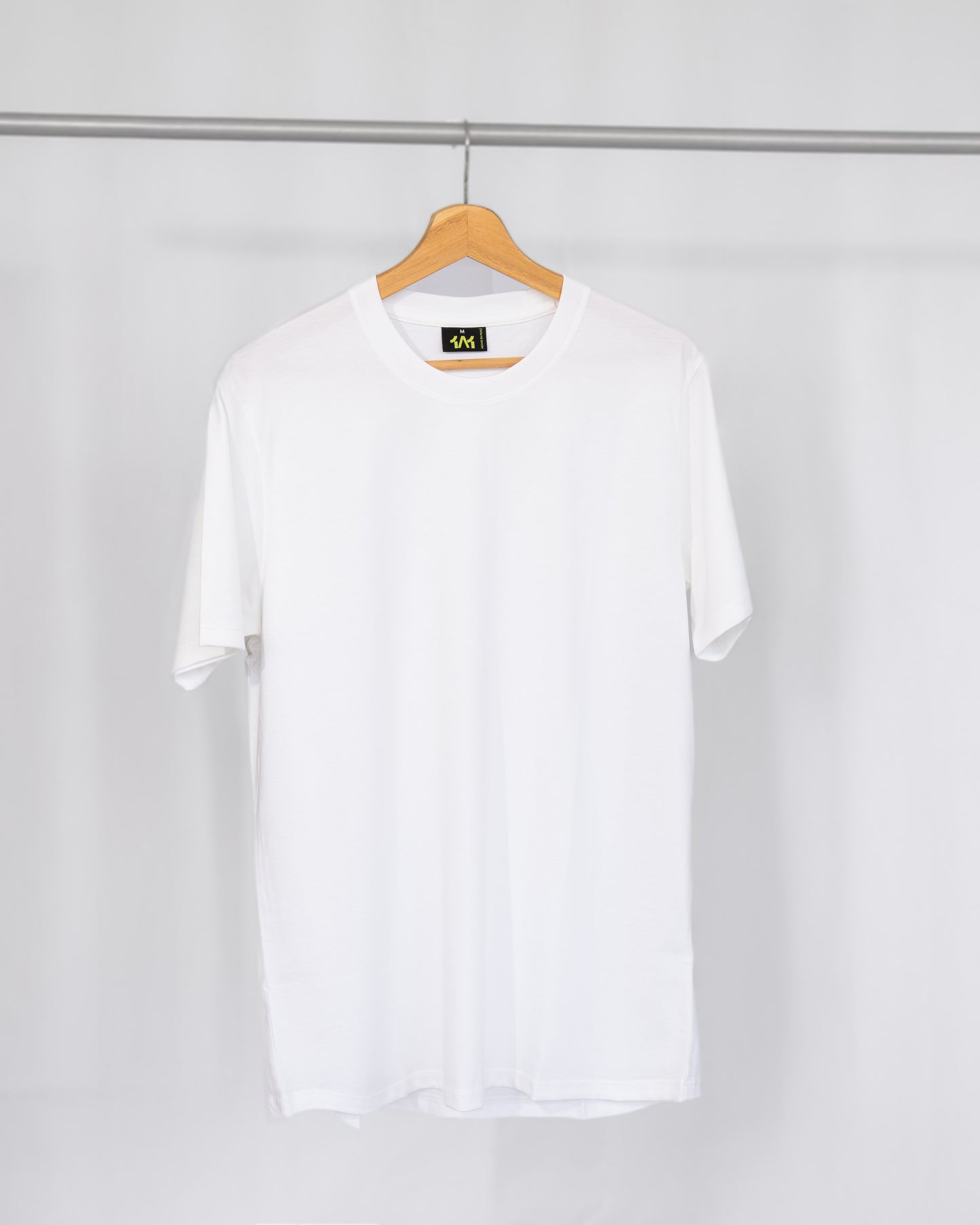 White pima cotton basic t-shirt